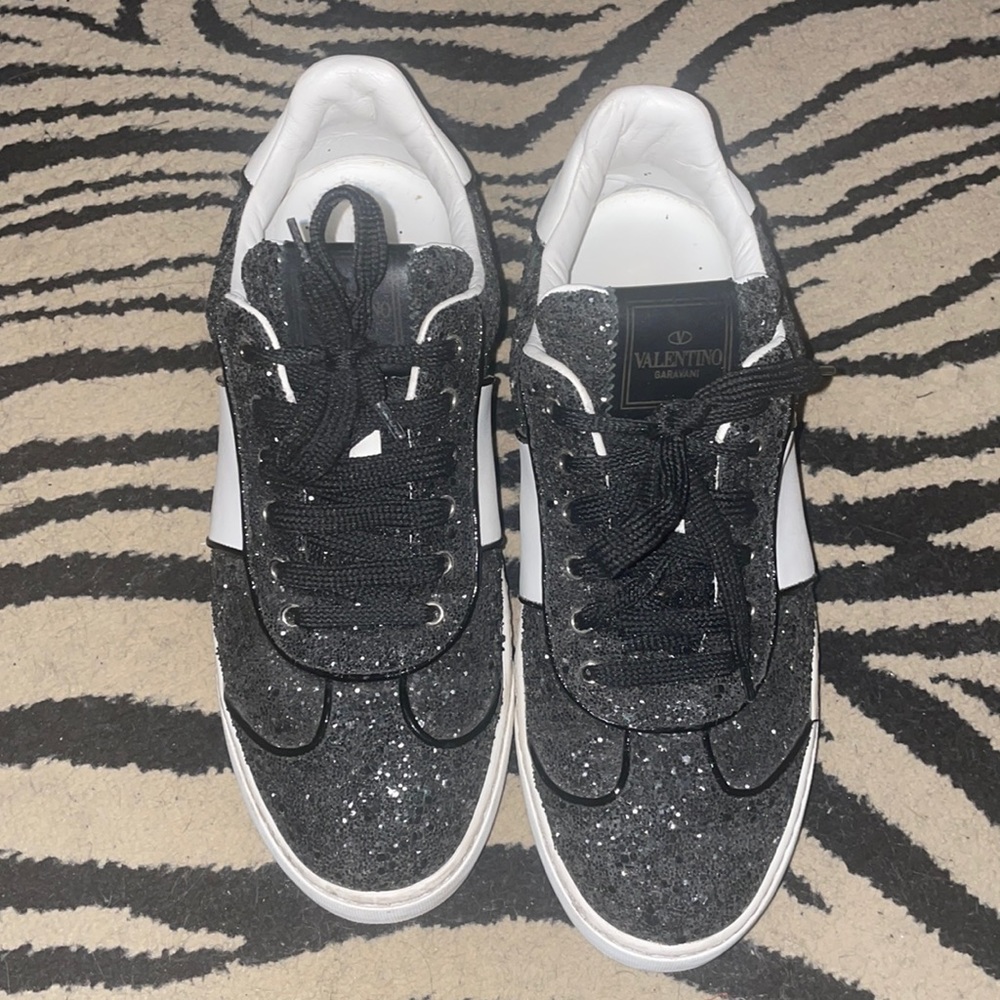Valentino black Sparkly sneakers